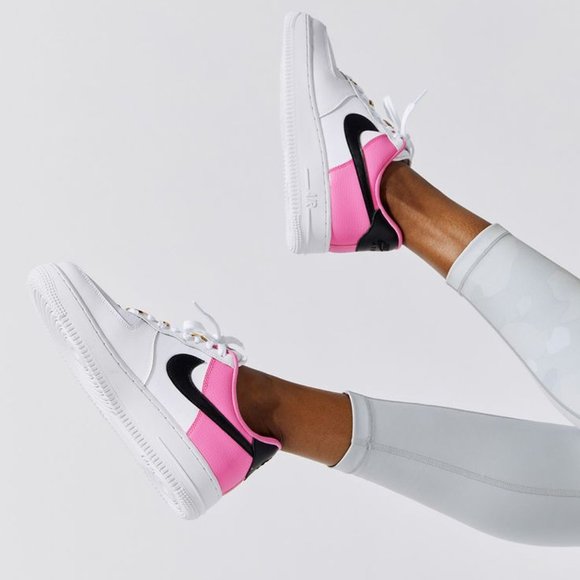 Nike Shoes - Women's Air Force 1 Sneakers '07 SE White/Black-China Rose